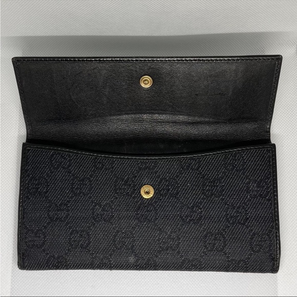 Gucci Long Wallet Black in Preowned / Used Condition - Picture 3 of 8